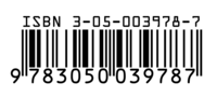 Barcode für ISBN 978-3-05-003978-7