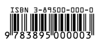 Barcode für ISBN 978-3-89500-000-3